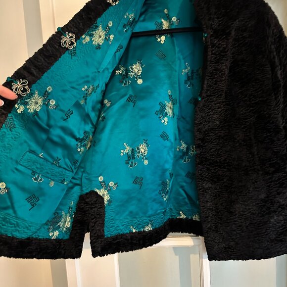 Vintage shearling-style reversible coat - Picture 2 of 3